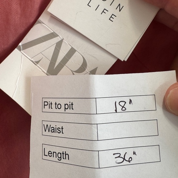 Zara V-Neck Mini Dress Pink - Picture 12 of 12